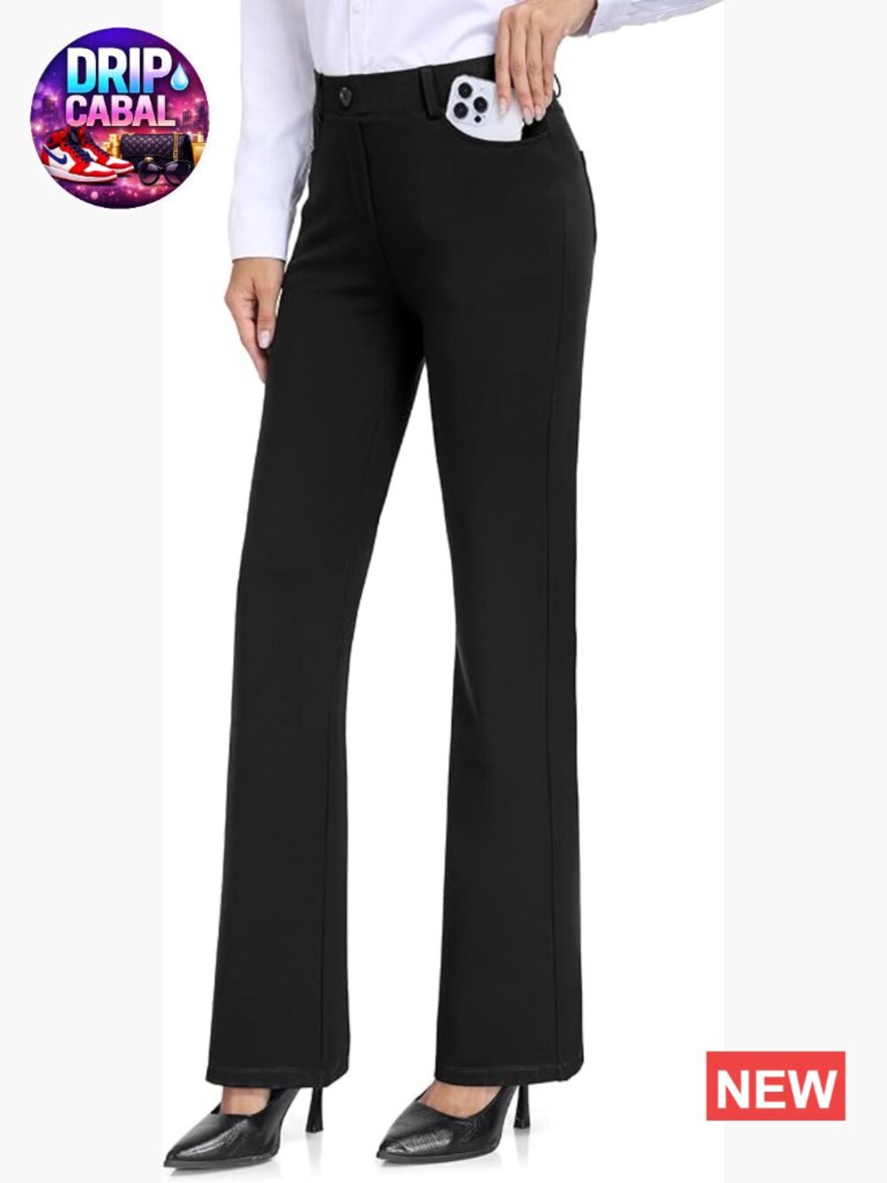 Tall Women's Bootcut Dress Pants Stretch Yoga Slacks Business Casual